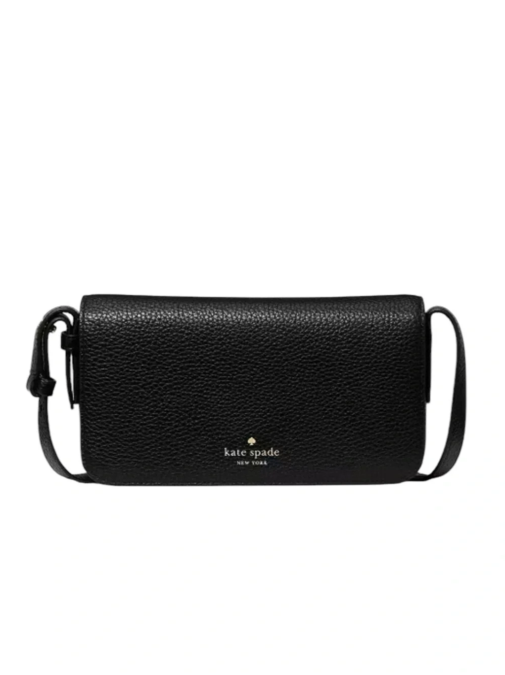 Kate Spade Juliette Mini Pebbled Leather Crossbody Bag Black w/dust bag  NWT